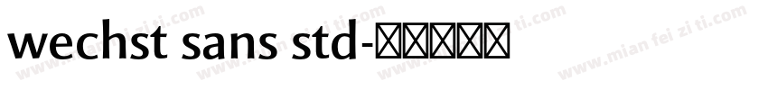 wechst sans std字体转换